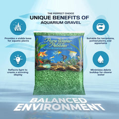 Aquarium Gravel , Emerald Green