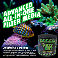 Fritz Aquatics Fuzzout Filter Media & Phophate Remover for Fresh and Saltwater Aquariums