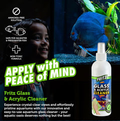 Fritz Aquatics Aquarium Glass & Acrylic Cleaner Spray For a Crystal Clear Tank (8-Ounce)