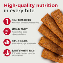 Nulo Premium Jerky Strips Dog Treats, Grain-Free High Protein Jerky Strips made with BC30 Probiotic to Support Digestive & Immune Health