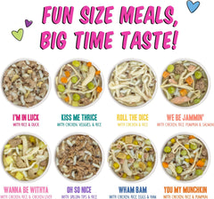 B.F.F. Best Fido Friend Fun Size Meal Variety Pack, Natural Wet Dog Food Cups by Weruva