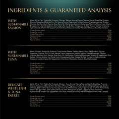 Sheba Perfect Portions Wet Cat Food Cuts in Gravy Variety Pack, Sustainable Salmon, Sustainable Tuna, and Delicate White Fish & Tuna Entree 2.6-oz(Pack of 24)