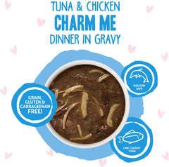 Weruva B.F.F. OMG - Best Feline Friend Oh My Gravy! Tuna & Chicken Charm Me with Tuna & Chicken in Gravy Cat Food