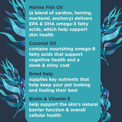 Nulo Functional Omega Dog Supplement, Made with Omega-9 Fatty Acids to Support Dog Skin and Coat Health and Helps Seasonal Allergies, 90 Soft Chews