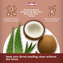 Marshall Pet Products Natural pH Balanced, Tearless Original Ferret Deodorizing Shampoo with Baking Soda, Baby Fresh Scent, 8 oz