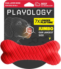 Playology Dual Layer Bone , All Natural Beef