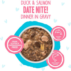Weruva B.F.F. OMG - Best Feline Friend Oh My Gravy!, Date Nite! with Duck & Salmon in Gravy Cat Food