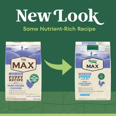 Nutro Max Large Breed Puppy Dry Dog Food with Farm-Raised Chicken, 25 lb Bag