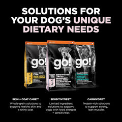Go! Solutions Sensitivities Limited Ingredients, Grain-Free Dry Dog Food, Small Bites Salmon Recipe for Sensitive Stomach