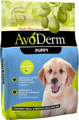 AvoDerm Puppy Dry Dog Food, DHA For Brain & Eye Development, Chicken & Brown Rice Formula, 15lb bag