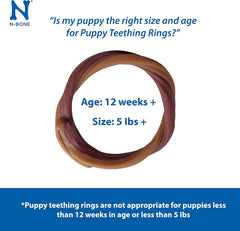 N-Bone 3-Rings Puppy Teething Ring, Chicken Flavor