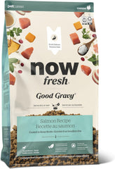 Now Fresh Good Gravy Premium Dry Dog Food with Salmon & Ancient Grains for Small Breeds, Healthy Kibble for Adults Coated in Bone Broth – Just Add Water to Moisten, Chicken-Free