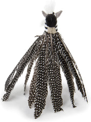Petlinks HappyNip Zippy Zebra Feather Cat Toy, Contains Silvervine & Catnip - Black/White, One Size