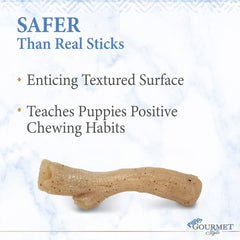 Nylabone Gourmet Style Stick Strong Chew Toy for Puppies, Chicken Flavor, Medium - Up to 35 lbs, 1 Count