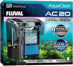 Fluval - Clear-Carb for AC20/AC30 Power Filter, 1.9 oz / 55 g – Improves Fish Health, for Use in Freshwater & Saltwater Aquariums