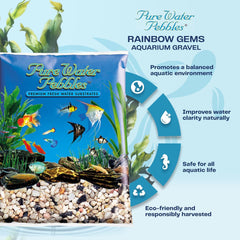 Rainbow Aquarium Gravel - 25 lbs - Non-Toxic, Colorfast, Vibrant Substrate for Aquariums, Terrariums, Ponds & Crafts