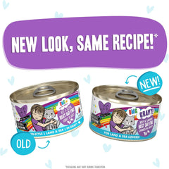 Weruva B.F.F. OMG - Best Feline Friend Oh My Gravy!, Best Day Eva! with Beef & Salmon in Gravy Cat Food