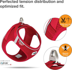 Curli Magnetic Vest Harness Air-Mesh Red