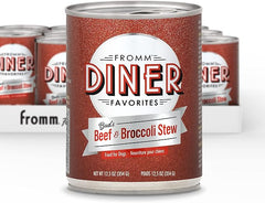 Fromm Diner Favorites Bud's Beef & Broccoli Stew Dog Food - Premium Wet Dog Food - Beef Recipe - Case of 12 Cans