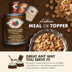 Fromm Four-Star Nutritionals Shredded Turkey in Gravy Entrée Dog Food - Premium Wet Dog Food - Turkey Recipe - Case of (12) 12 oz Cans