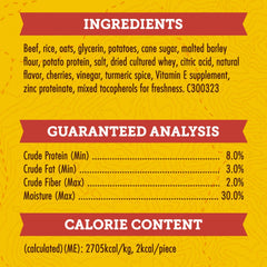 Zuke’s Mini Naturals Soft And Chewy Dog Treats For Training Pouch, Natural Treat Bites With Beef Recipe