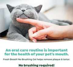 TropiClean Fresh Breath Cat Toothpaste for Teeth Cleaning, Breath Freshener, Easy to Use Plaque & Tartar Remover Gel
