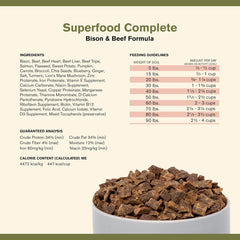 Superfood Complete, Air-Dried Adult Dog Food - High Protein, Zero Fillers, Superfood Nutrition by Katherine Heigl (Beef & Bison Formula)