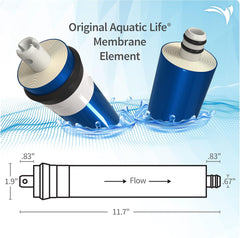 Aquatic Life 100 GPD Reverse Osmosis Membrane Filter