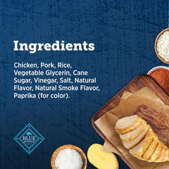 True Chews - Blue Buffalo True Chews Dog Treats, Made in the USA with Natural Ingredients, Chicken Bacon Recipe, 12-oz Bag