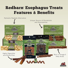 Redbarn Pet Products All-Natural Barky Bark Beef Jerky for Dogs - Strips - Premium Grain-Free & Rawhide-Free Treats w/Chondroitin & Glucosamine for Joint Health