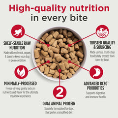 Nulo Freeze-Dried Raw Turkey & Salmon Recipe with Apples Complete and Balanced Dry Dog Food Kibble