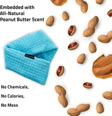 Playology Plush Crinkle Ring for Large to X-Large Dogs 50lbs & up | Engaging All Natural Peanut Butter Scented Plush Dog Toy | Fun Crinkle for Extended Play | Easy to Clean, Interactive & Non-Toxic