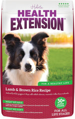 Health Extension Lamb & Brown Rice Dry Dog Food - Nutritious Free-Range Lamb Formula with Probiotics, Antioxidants & Omega 3 for Dogs with Sensitive Digestion