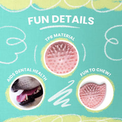 Snugarooz Pea Podz Chew Dog Toy – Pink – TPR Design for Puppies – Promotes Dental Health & Chewing Fun – Durable & Safe – Made from Recycled Materials