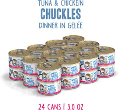 Weruva Best Feline Friend (B.F.F.) Tuna & Chicken Chuckles with Tuna & Chicken in Gelée Cat Food