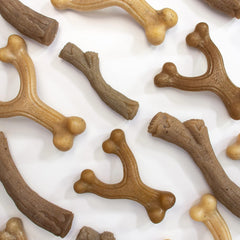 Nylabone Gourmet Style Wishbone Strong Chew Toy for Dogs, Bacon Flavor