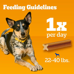 Pedigree Dentastix Small & Medium Breed Dog Treats, Original With Real Chicken, 13.93 oz. Bag (25 Treats)