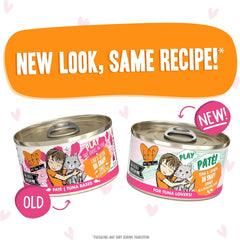 Weruva B.F.F. Play - Best Feline Friend Paté Lovers, Aw Yeah!, Tuna & Salmon Oh Snap! with Tuna & Salmon