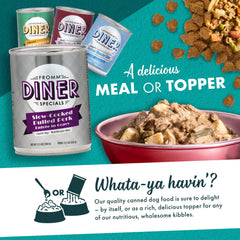 Fromm Diner Specials Slow-Cooked Pulled Pork Entrée in Gravy Dog Food - Premium Wet Dog Food - Pork Recipe - Case of 12 Cans