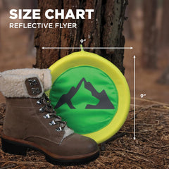 Playology Hound2O Outdoor Dog Toys Reflective Flyer | Durable Pet Toys for Medium and Large Dogs | Water-Resistant Dog Frisbee