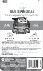 Nylabone Healthy Edibles Natural Dog Chews Long Lasting Meaty Center Beef Flavor Treats for Dogs