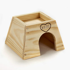 Kaytee® Woodland Get-A-Way Home for Small Animal Wooden Color Small