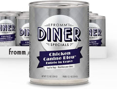 Fromm Diner Specials Chicken Canine Bleu Entrée in Gravy Dog Food - Premium Wet Dog Food - Chicken Recipe - Case of 12 Cans