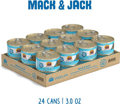 Weruva Classic Cat Food, Mack & Jack with Mackerel & Grilled Skipjack in Gravy (Pack of 24)