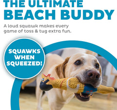 Outward Hound by Charming Pet Squawkers Earl Latex Squeaky Rubber Chicken Dog Toy, Funny Interactive Holiday Toy for Dogs, Large Size