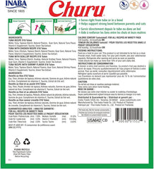 INABA Churu Cat Treats, Grain-Free, Lickable, Squeezable Creamy Purée Cat Treat/Topper with Vitamin E & Taurine, 0.5 Ounces Each, 40 Tubes, Tuna & Seafood Variety Box