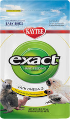 Kaytee Exact Hand Feeding Pet Bird Baby Food For Parrots, Parakeets, Lovebirds, Cockatiels, Conures, Cockatoos, and Macaws, 5 Pound