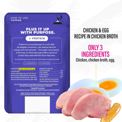 Tiki Cat Born Carnivore Complements Wet Cat Food Topper, Chicken & Egg