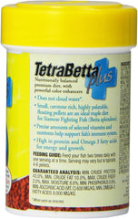 TetraBetta PLUS Floating Mini Pellets, Fish Food With Natural Color Enhancer