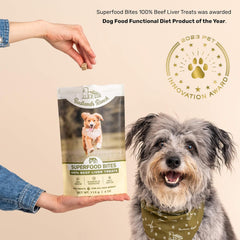 Superfood Bite, Freeze-Dried Raw Dog Treats - Protein Rich, Train & Reward, Traceable Single Ingredient by Katherine Heigl (Beef Liver)